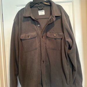 Old Navy Men's Dark Brown Shirt Jacket